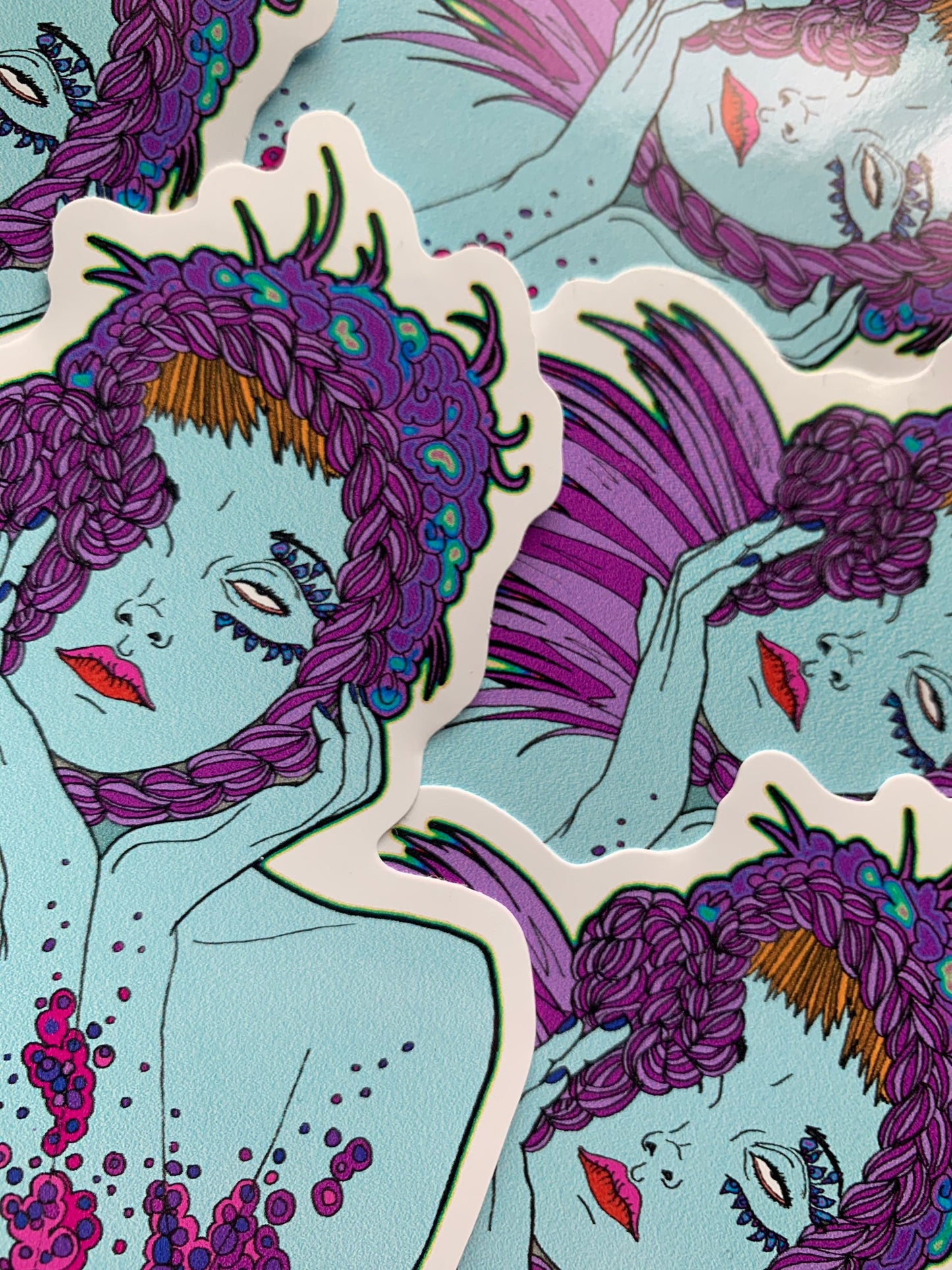 Feeling Blue 4" vinyl sticker