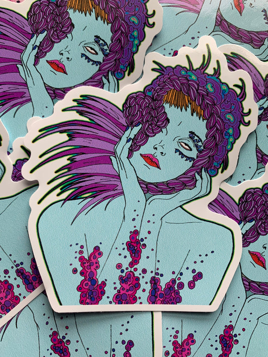 Feeling Blue 4" vinyl sticker