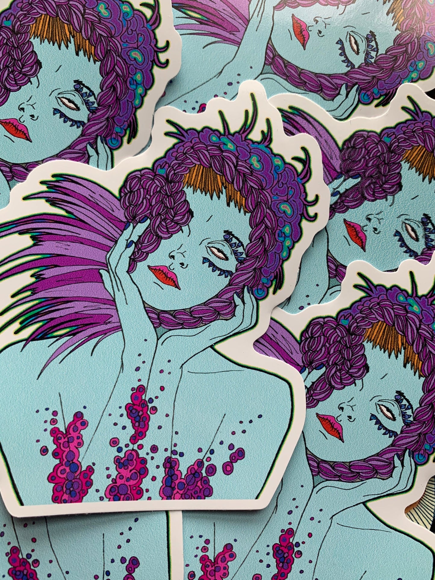Feeling Blue 4" vinyl sticker
