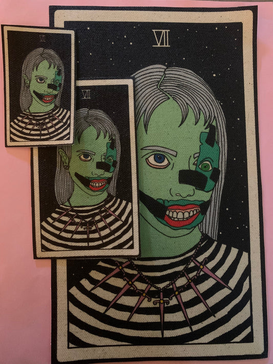 Seven of Swords Canvas Patch