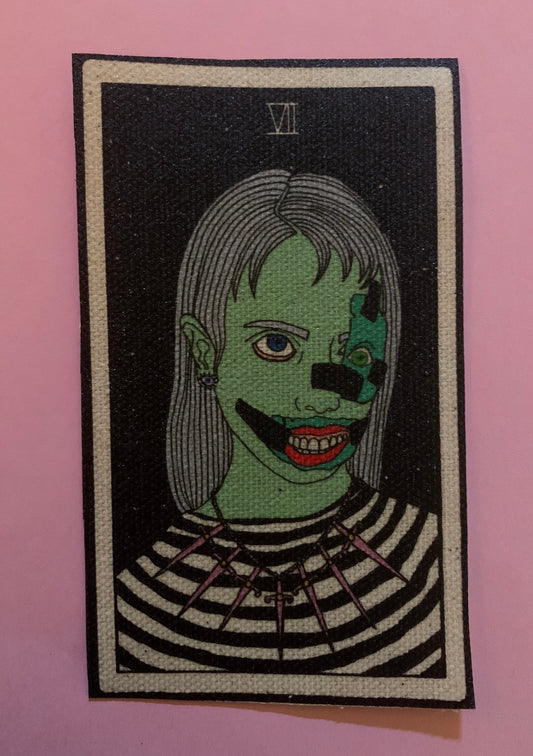 Seven of Swords Canvas Patch