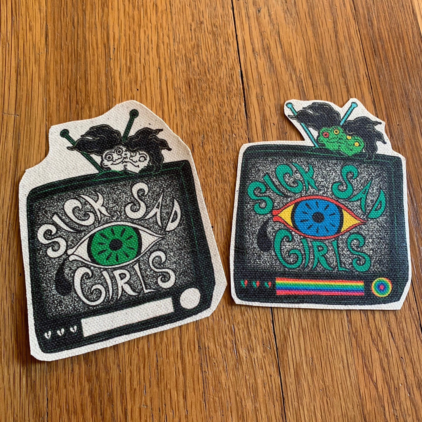 Sick Sad Girl canvas patch