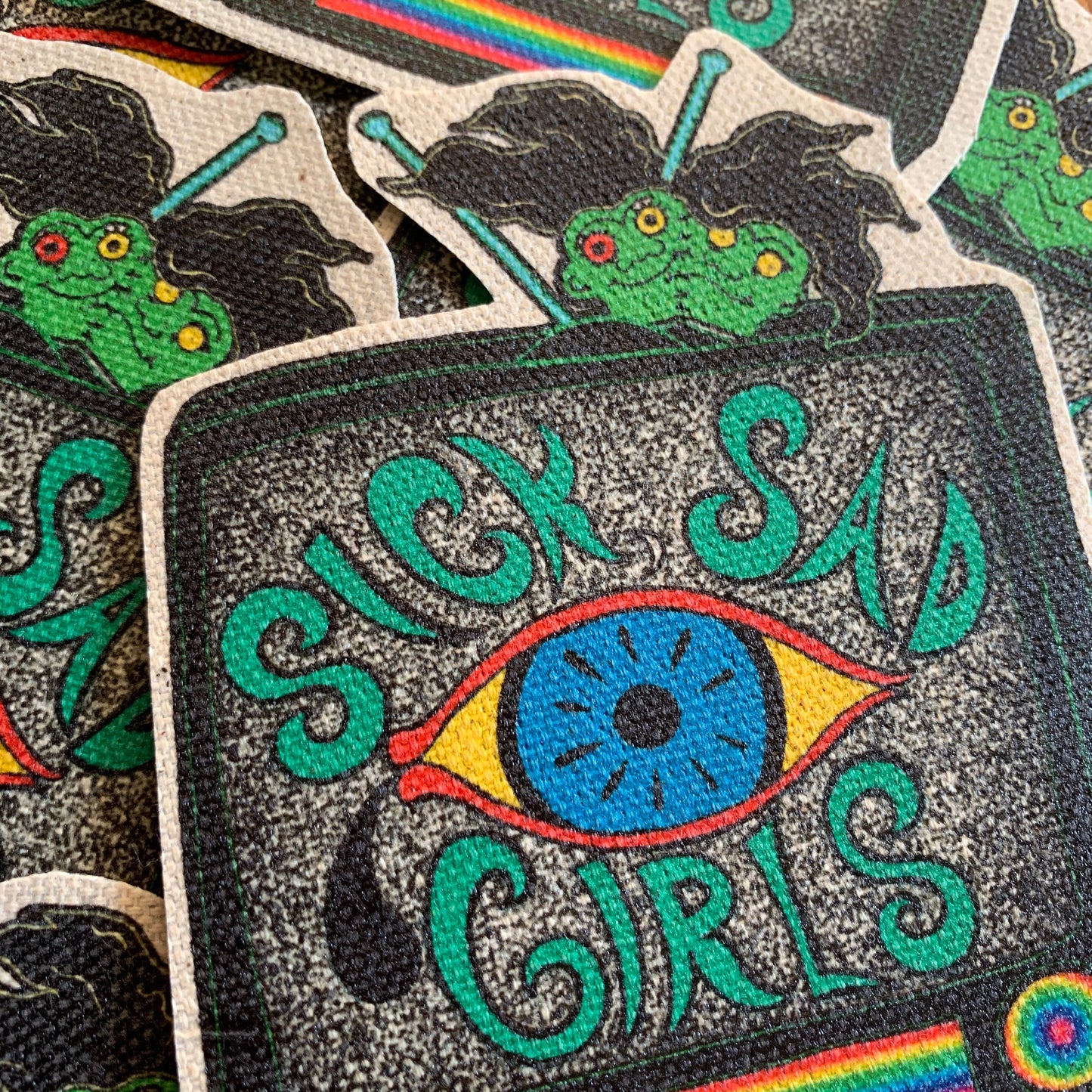 Sick Sad Girl canvas patch