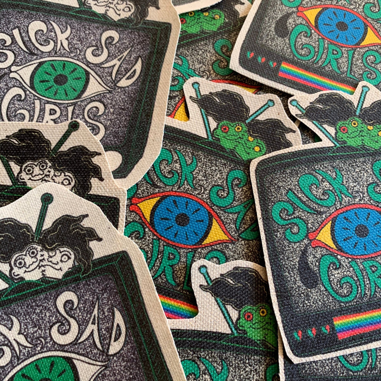 Sick Sad Girl canvas patch