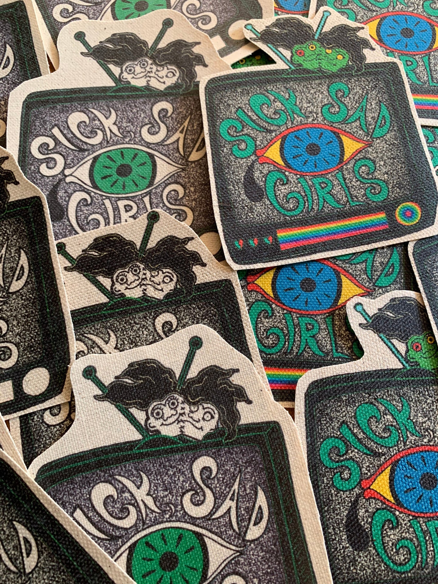 Sick Sad Girl canvas patch