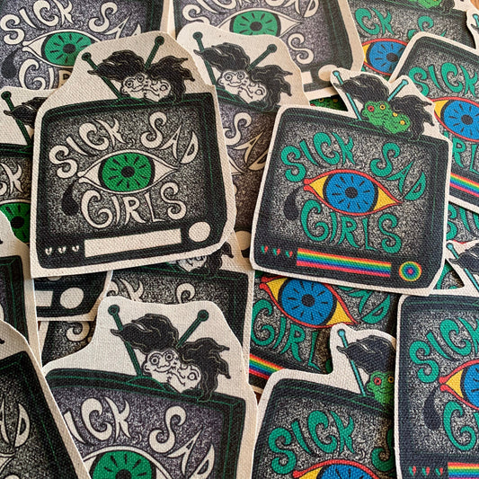 Sick Sad Girl canvas patch