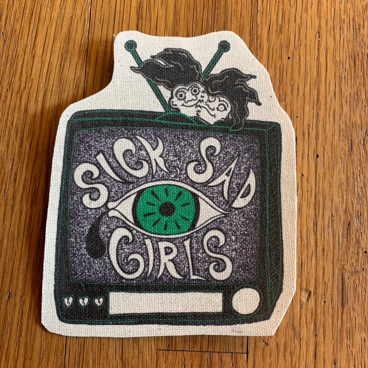 Sick Sad Girl canvas patch