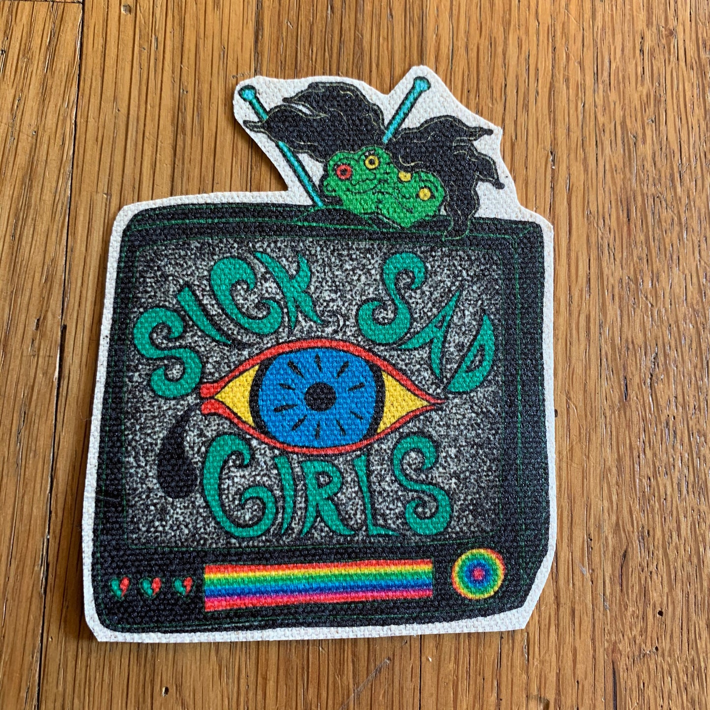 Sick Sad Girl canvas patch