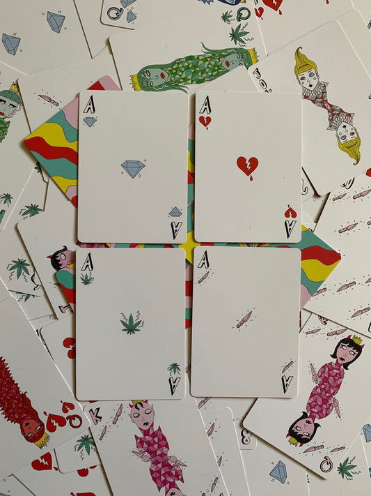 Please Play With Me playing cards