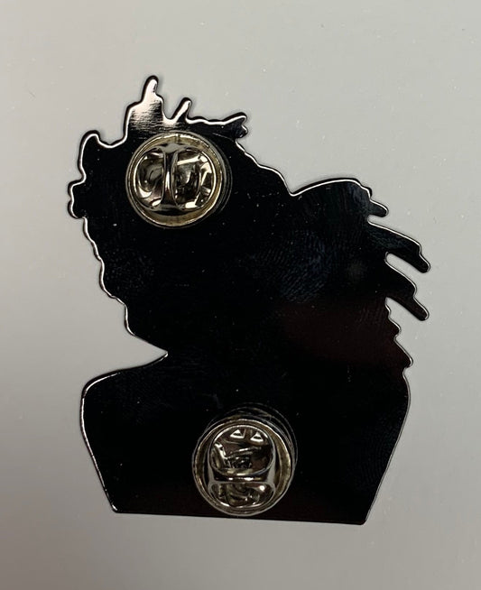 Feeling Blue enamel lapel pin