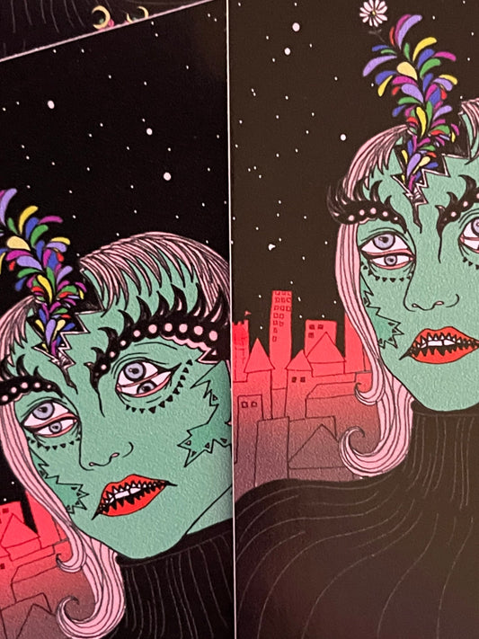 Seeing Double 4" vinyl sticker