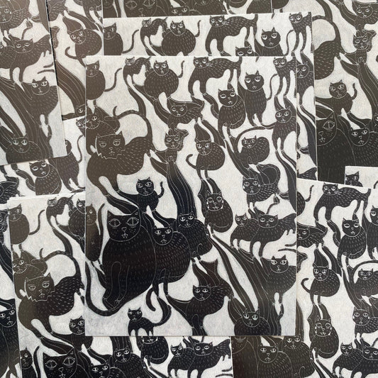 cats 4" vinyl sticker