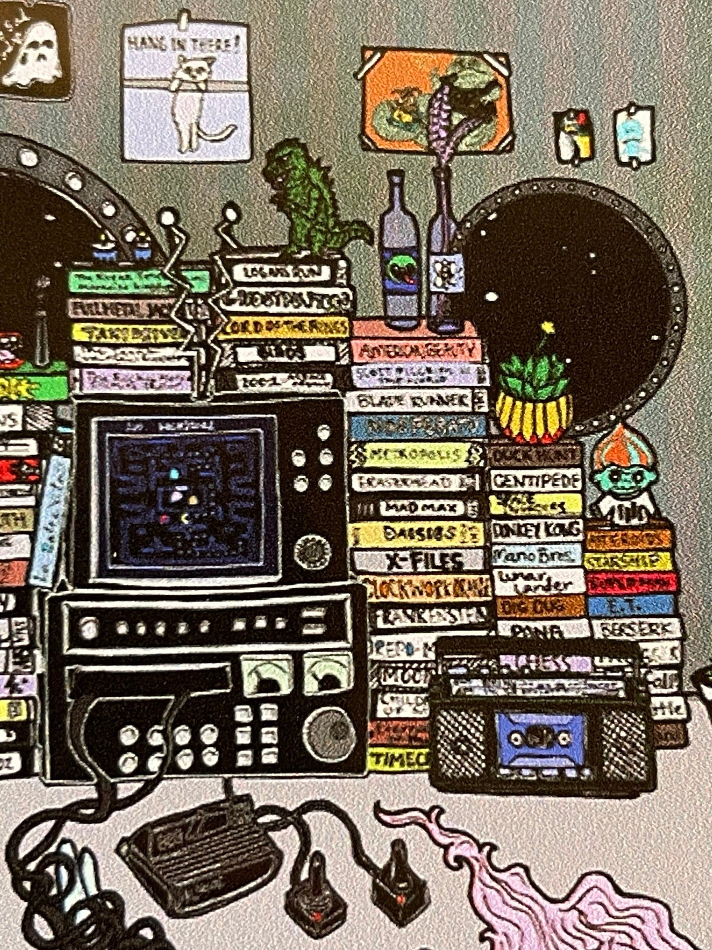 Tangled in VHS 4" vinyl sticker