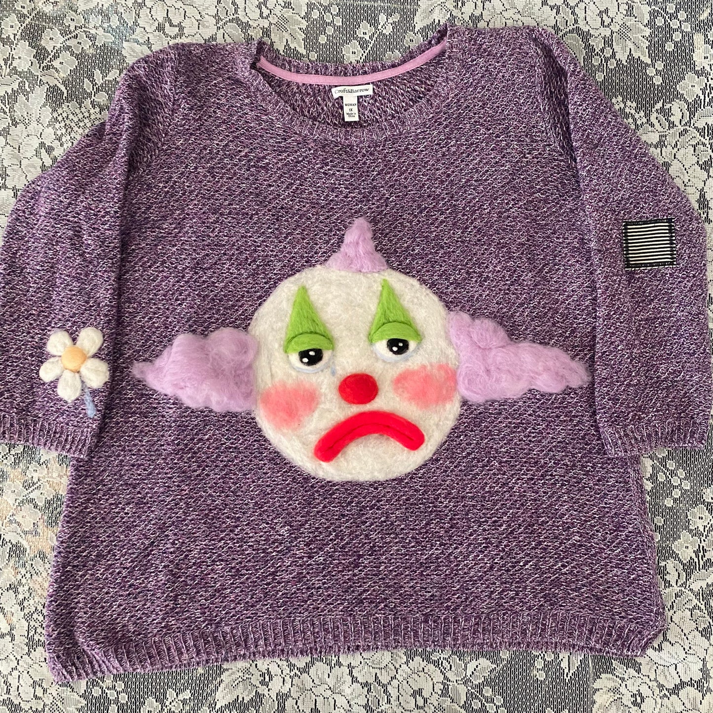 Clown (soft sculpture) Sweater