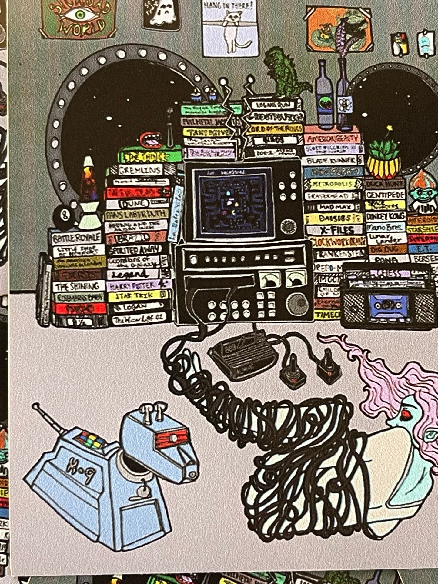 Tangled in VHS 4" vinyl sticker