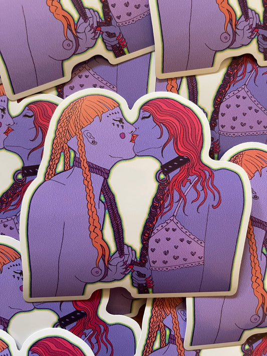 Kiss 4" vinyl sticker