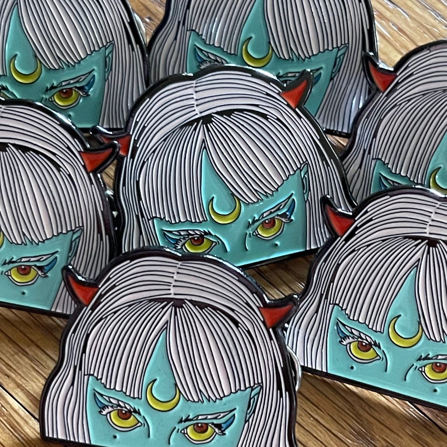 Moon Power Lapel Pin