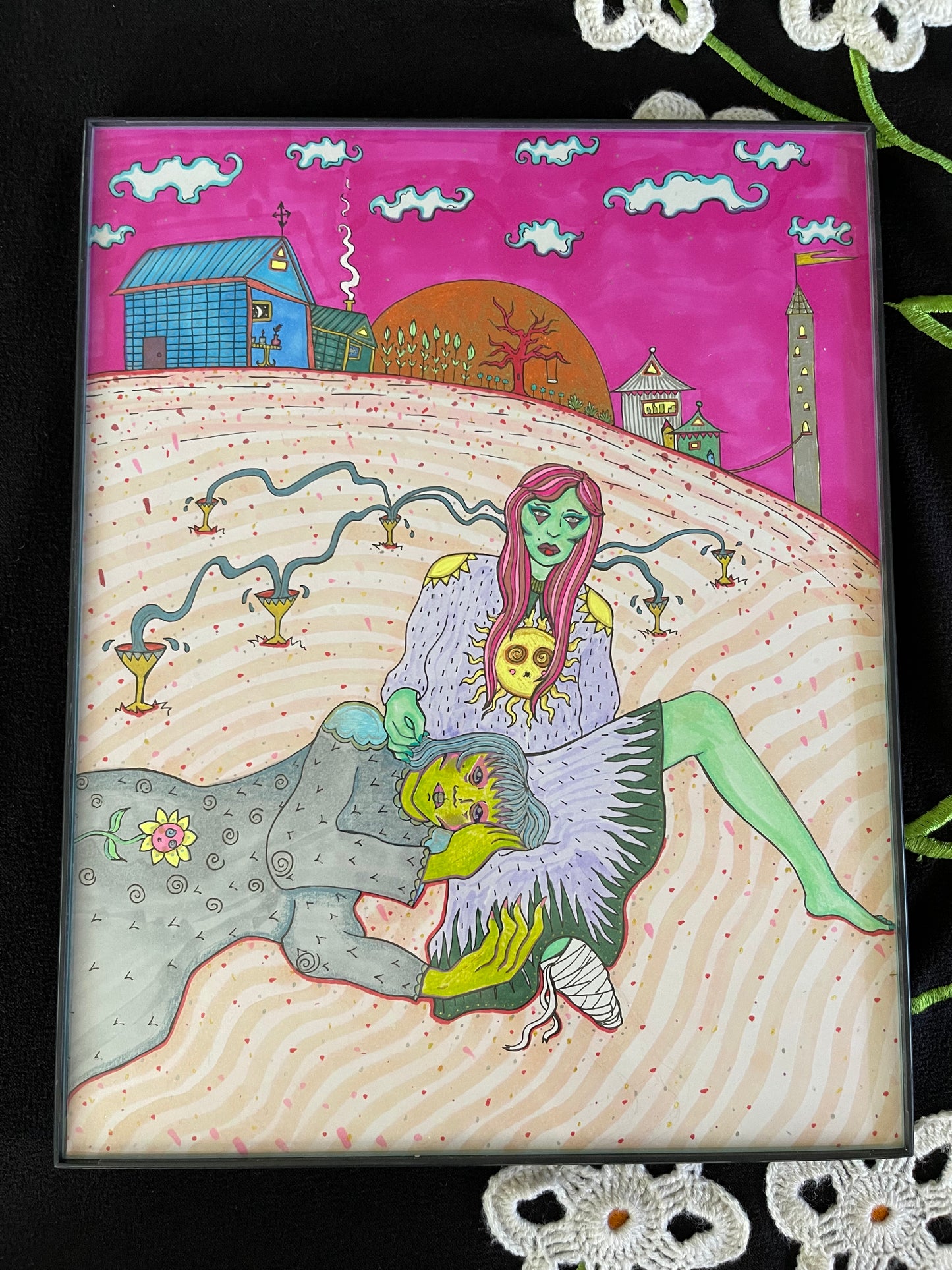 Six of Cups ~ Original Drawing