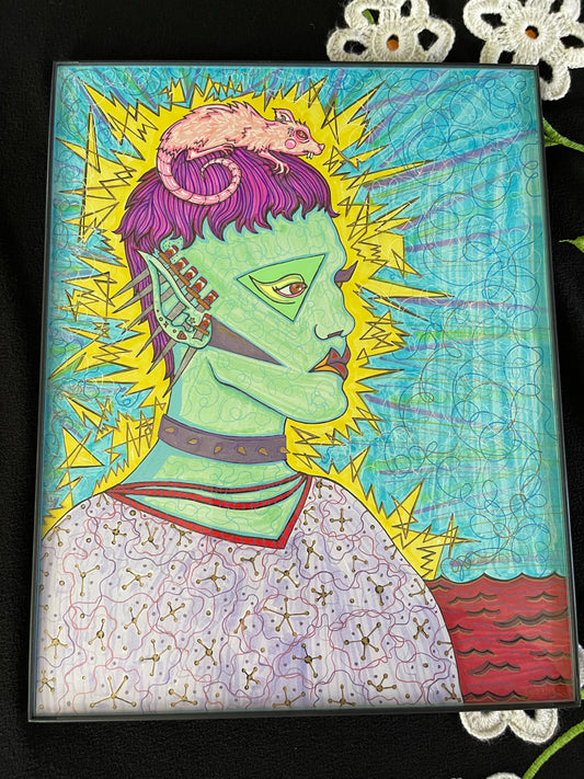 Six of Swords ~ Original Drawing