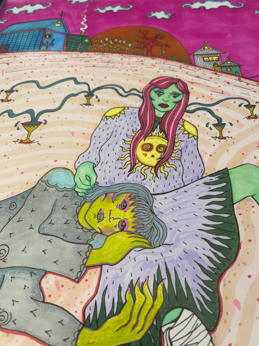 Six of Cups ~ Original Drawing