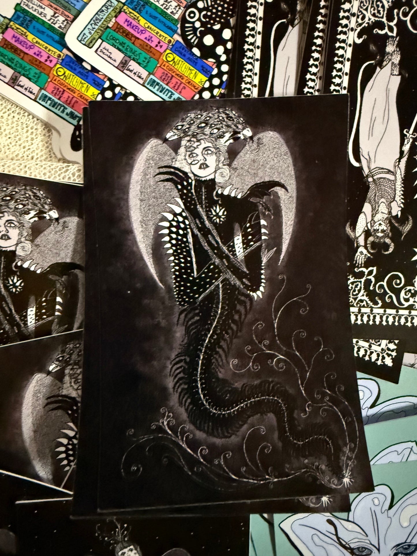 Chimera from Neptune Power Tarot 4” Vinyl Sticker