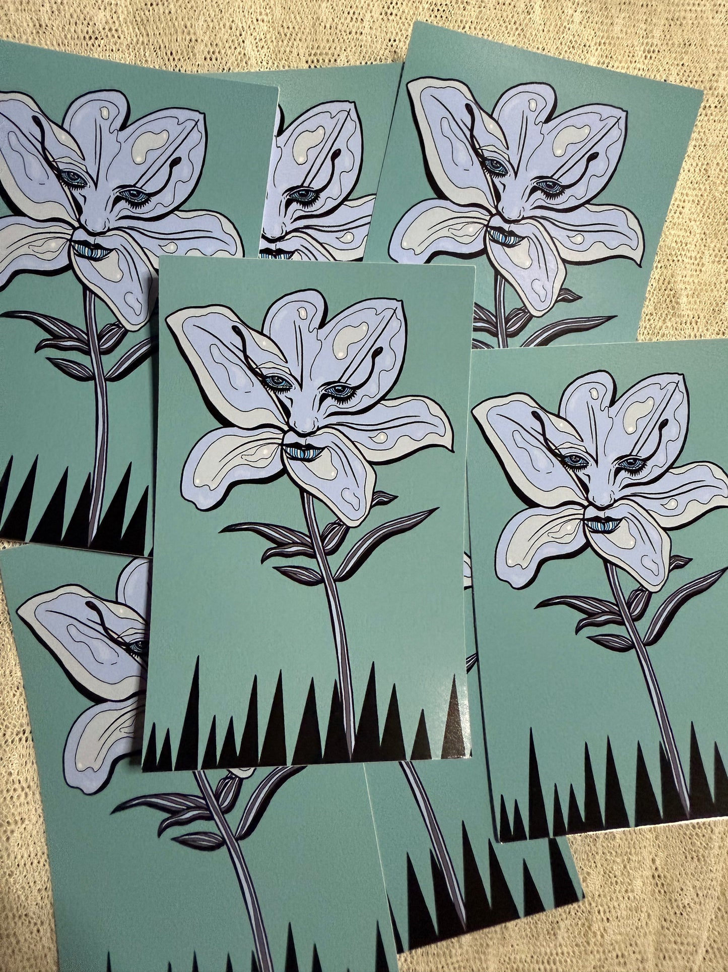 Flower from Jupiter Power Tarot 4” Vinyl Sticker