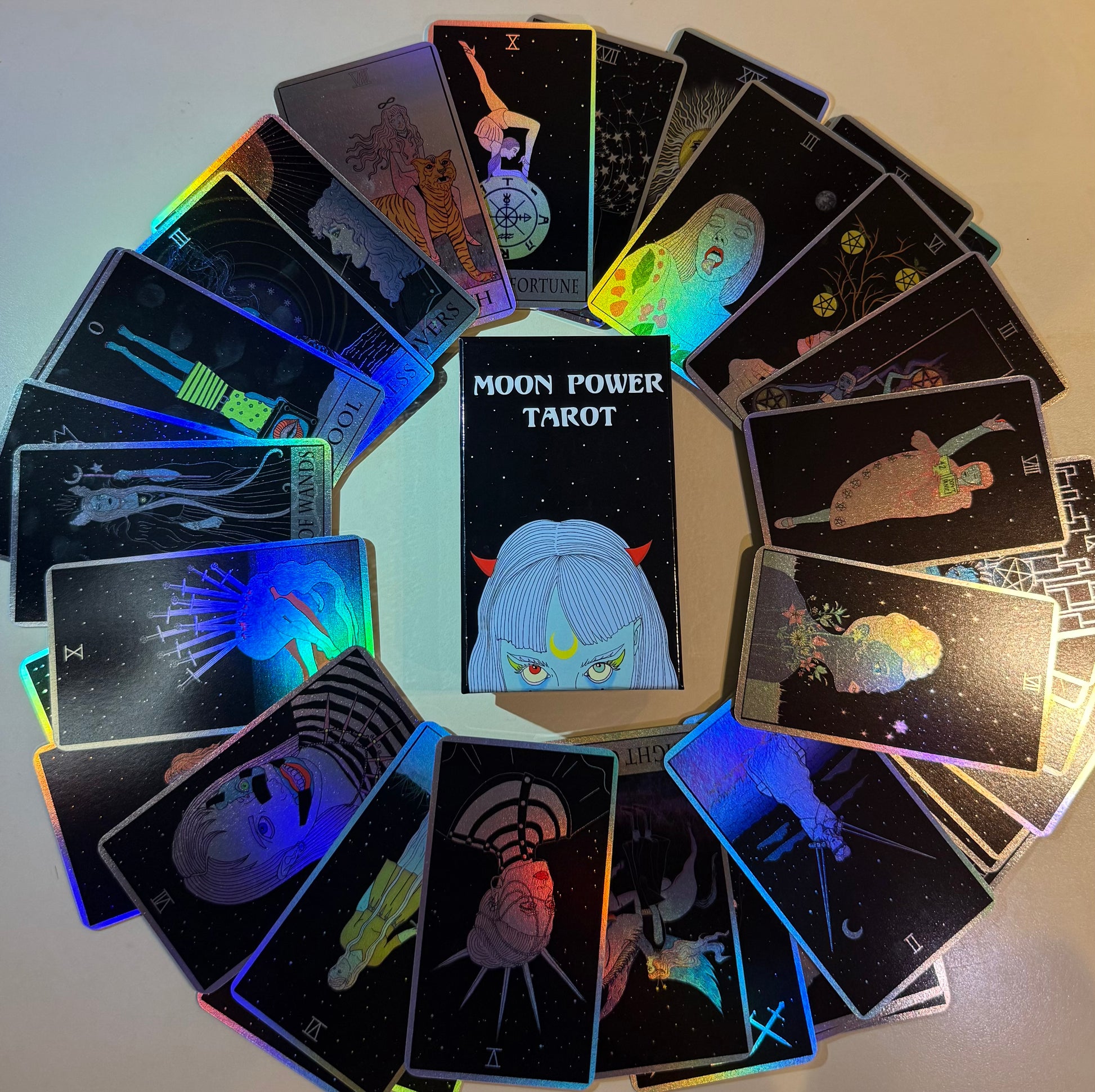 holographic tarot cards Moon Power Tarot 2.0 holographic!!! – sicksadgirls