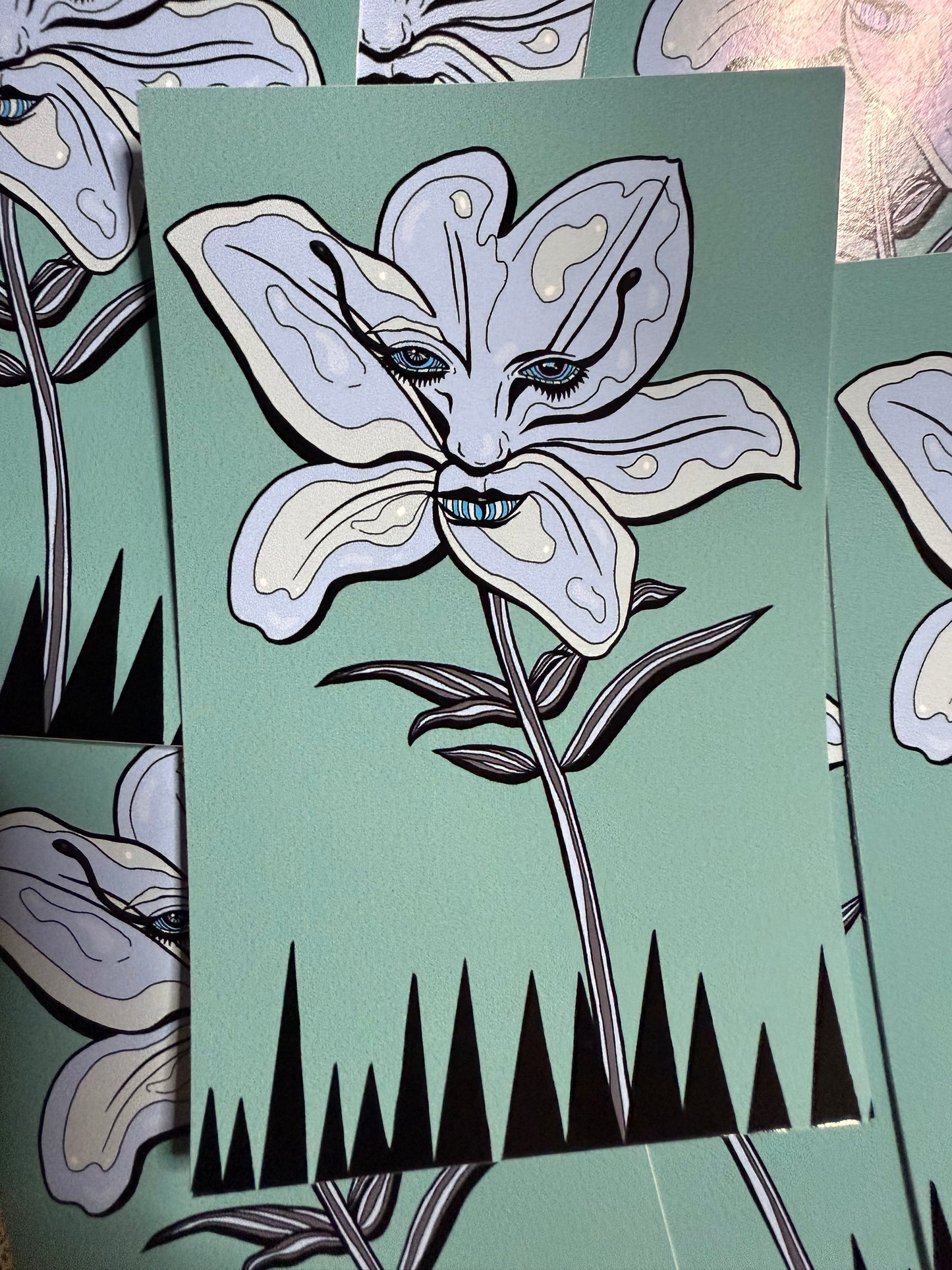 Flower from Jupiter Power Tarot 4” Vinyl Sticker