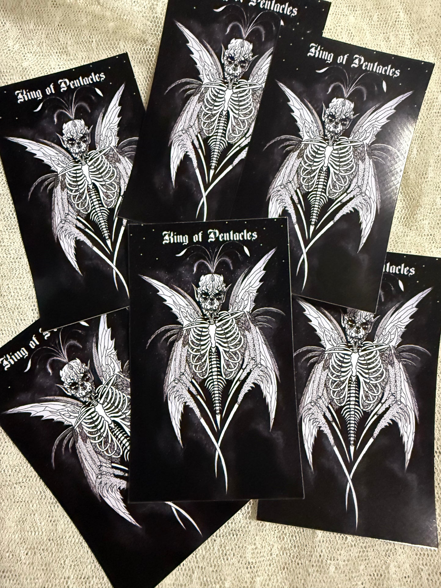 King of Pentacles from Neptune Power Tarot 4” Vinyl Sticker