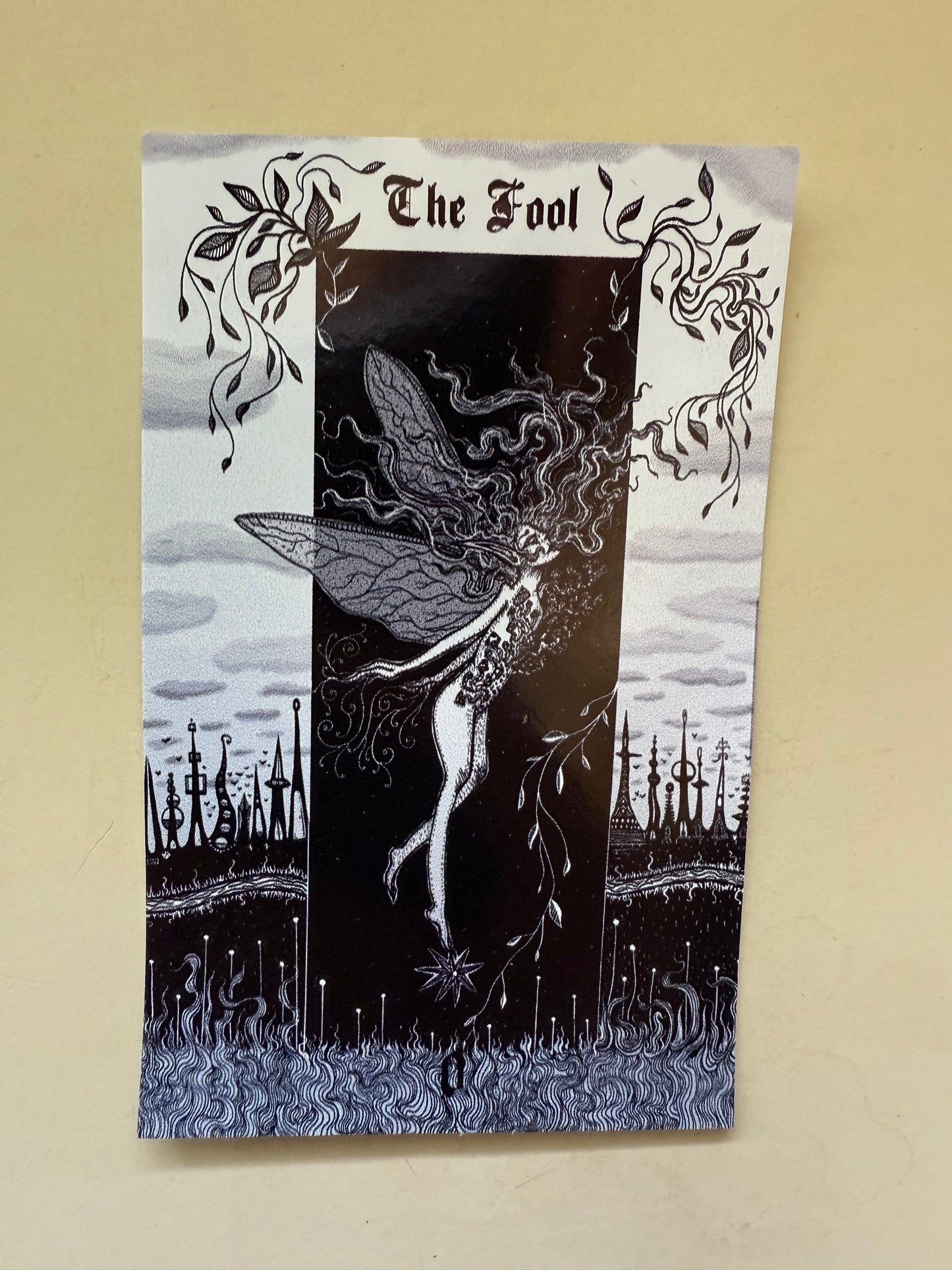 The Fool from Neptune Power Tarot Vinyl Sticker
