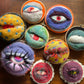 Wool felted eyeball