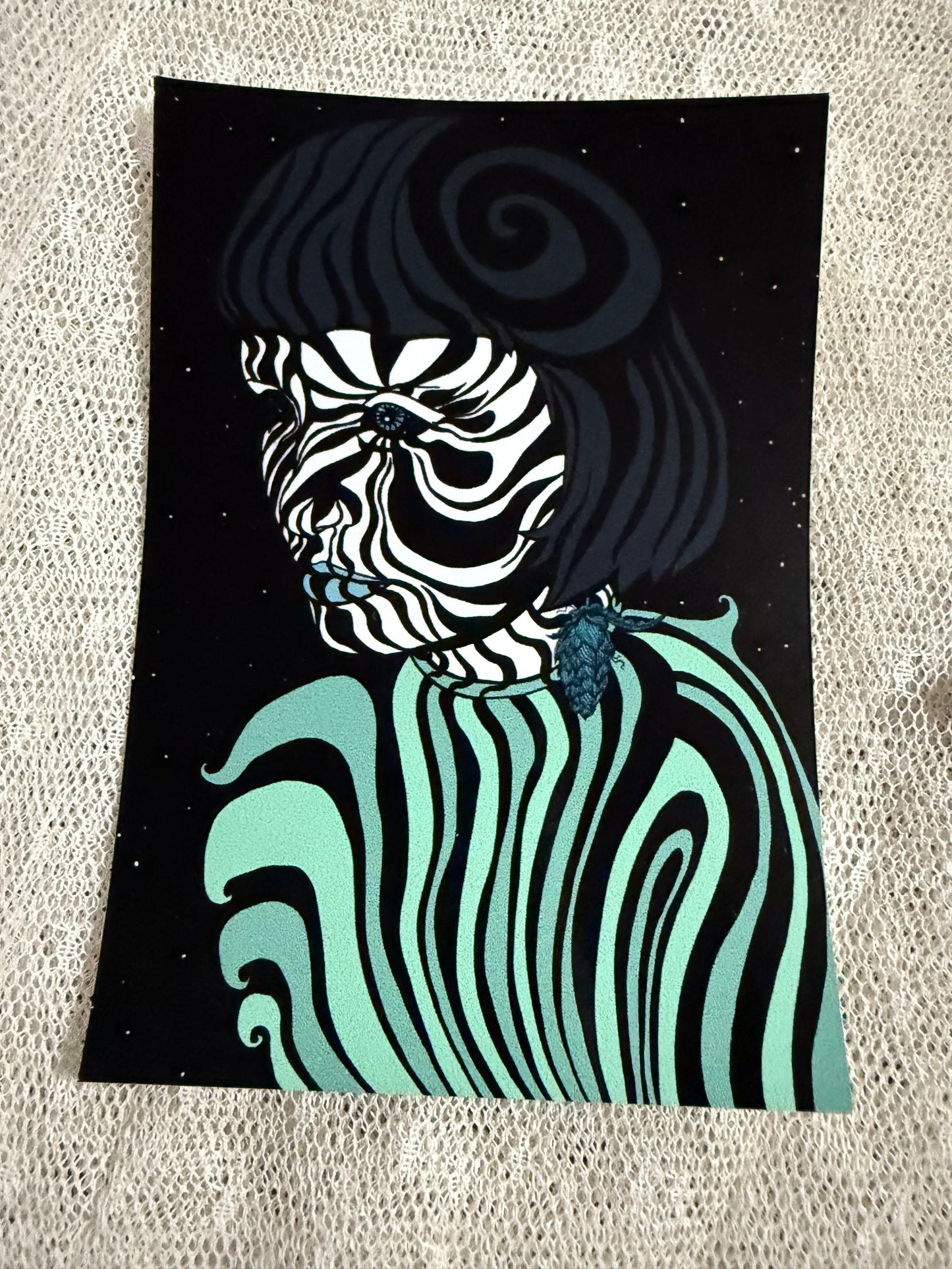 Swirls from Jupiter Power Tarot Vinyl Sticker