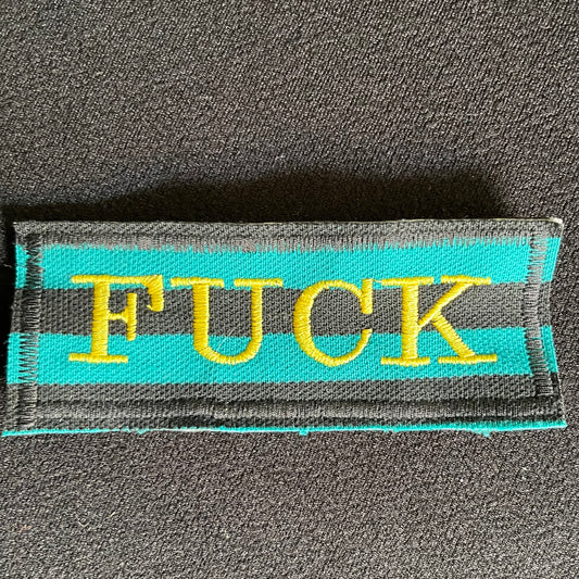 Fuck Embroidered Patch