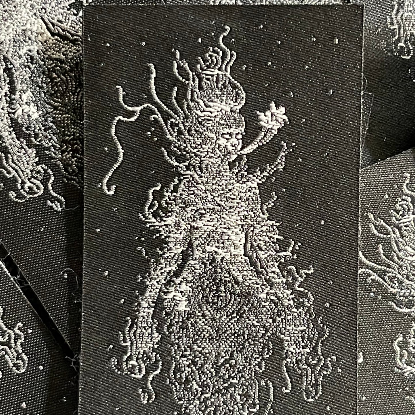 Jasmine woven patch