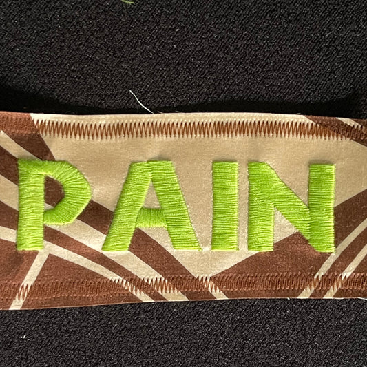 Pain Embroidered Patch