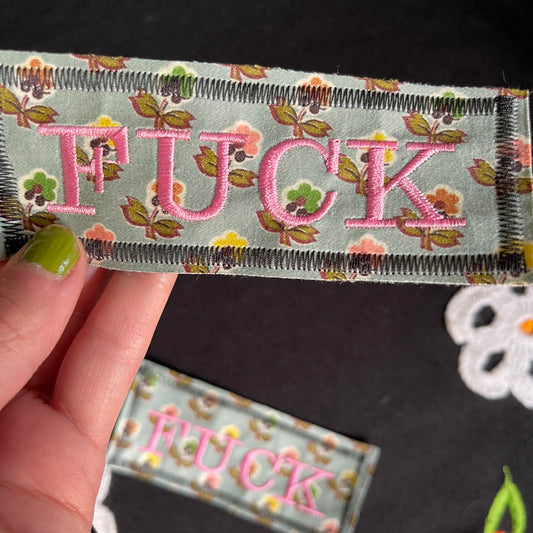 Fuck Embroidered Patch