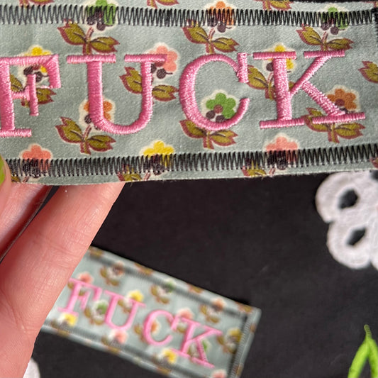 Fuck Embroidered Patch