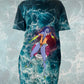 Three of Swords T-shirt Dress - Available in sizes 2XS- 6XL