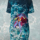 Three of Swords T-shirt Dress - Available in sizes 2XS- 6XL