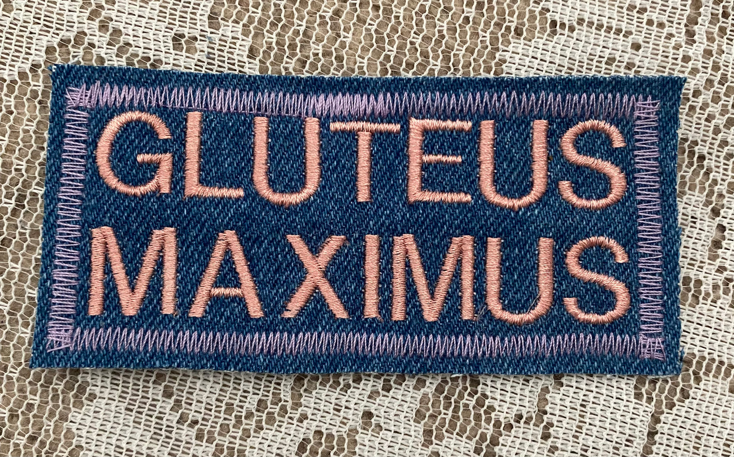Gluteus Maximus Embroidered Patch