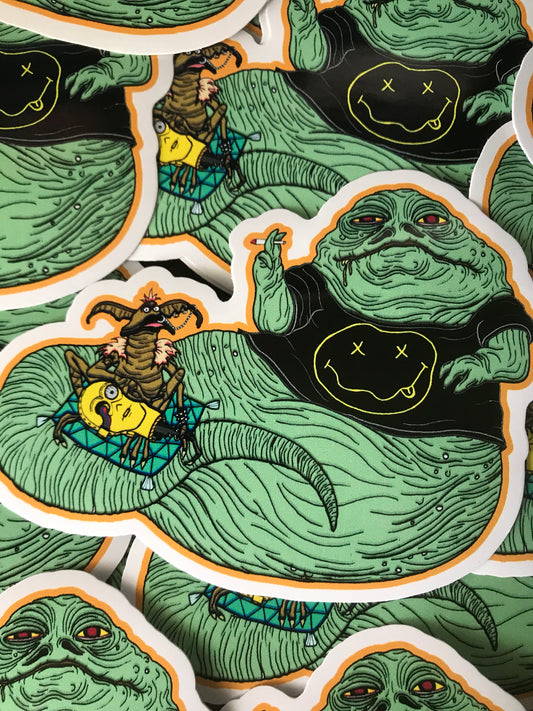 Grunge Jabba 4" vinyl sticker