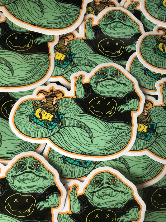 Grunge Jabba 4" vinyl sticker