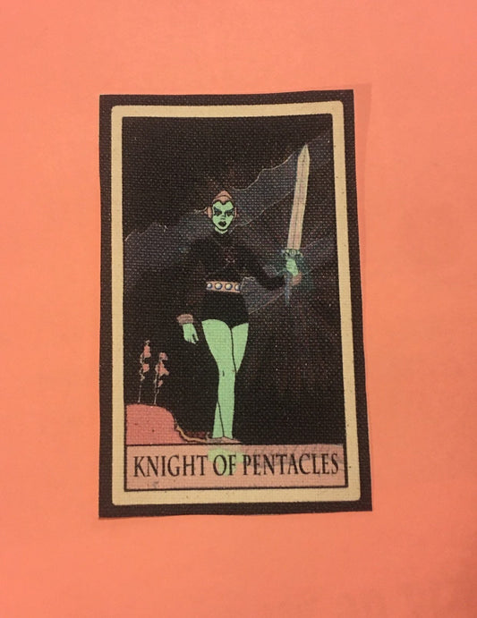 Knight of Pentacles Canvas Patch
