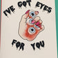 Creepy Romance Greeting Card
