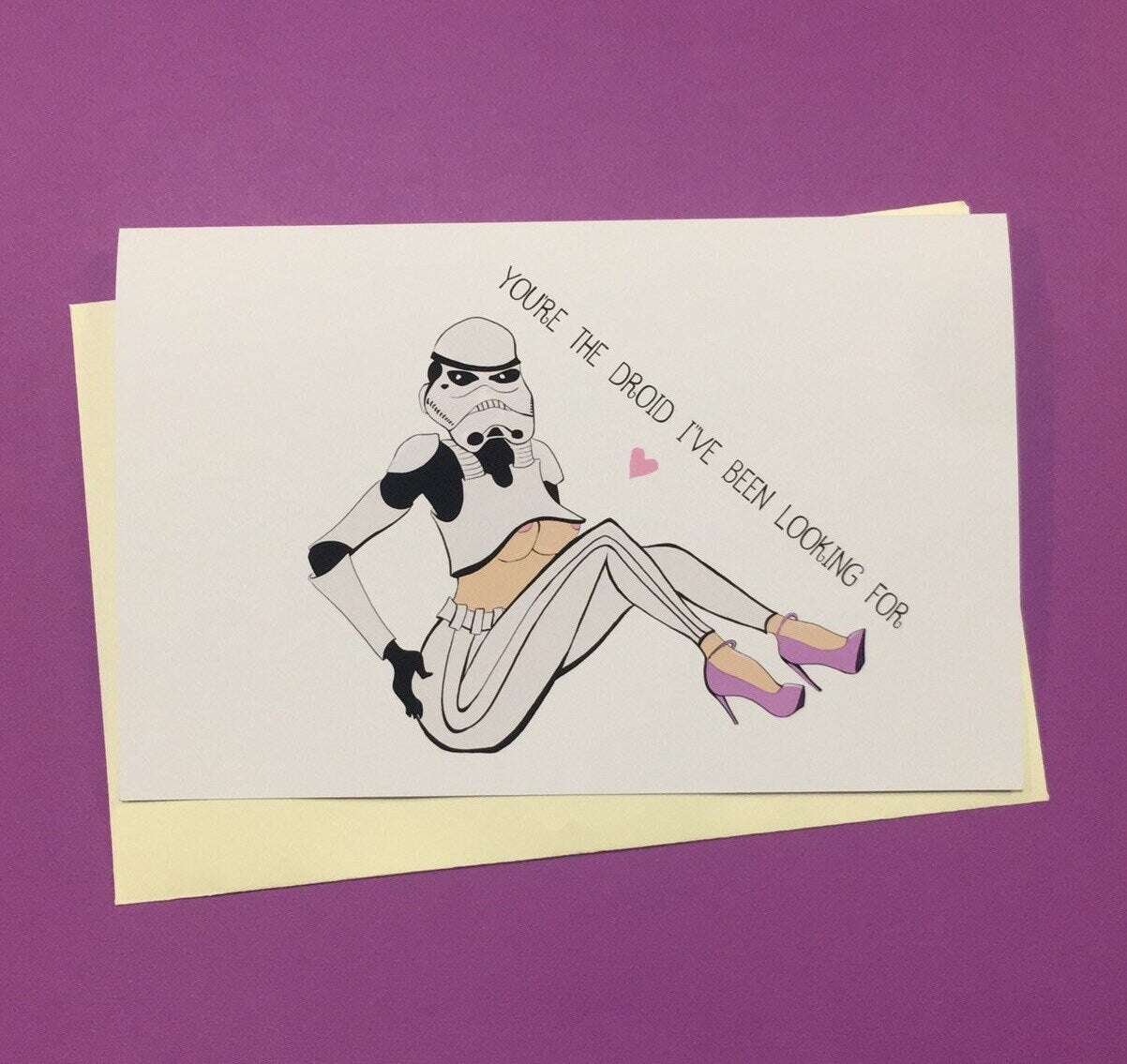 star wars romance card- envelope included