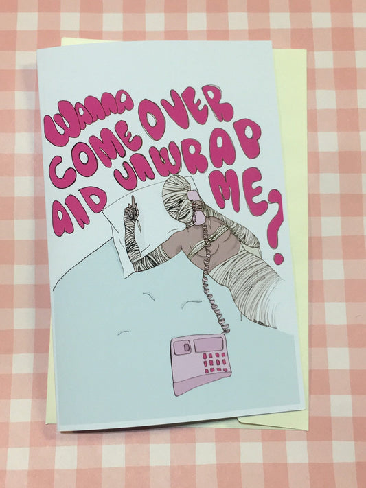 unwrapped romance card- envelope included