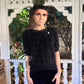 sexy sequin vintage sweater