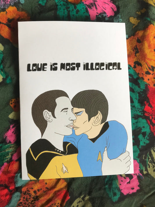 Love is Most Illogical Greeting Card