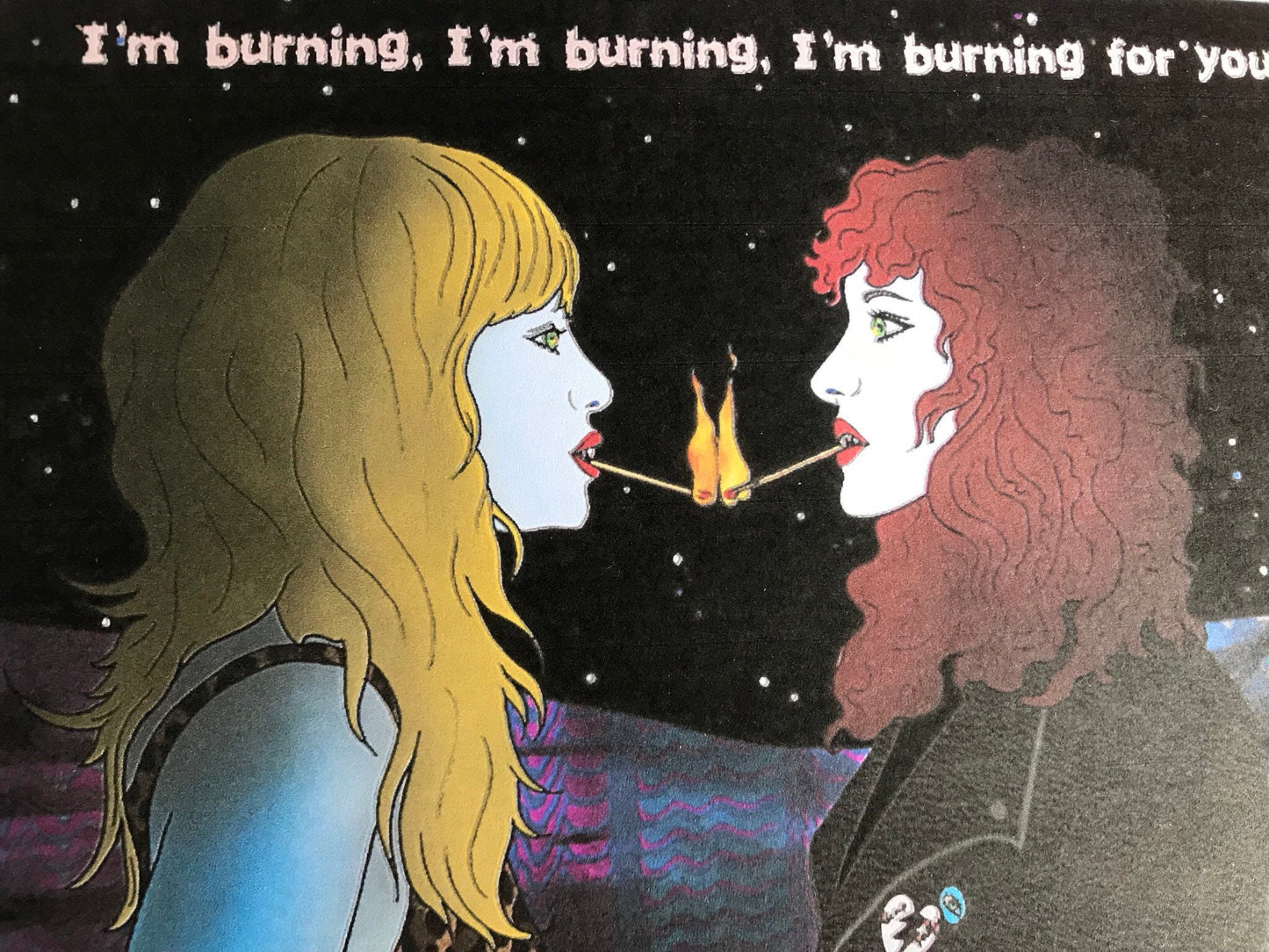 I'm Burning for You Greeting Card