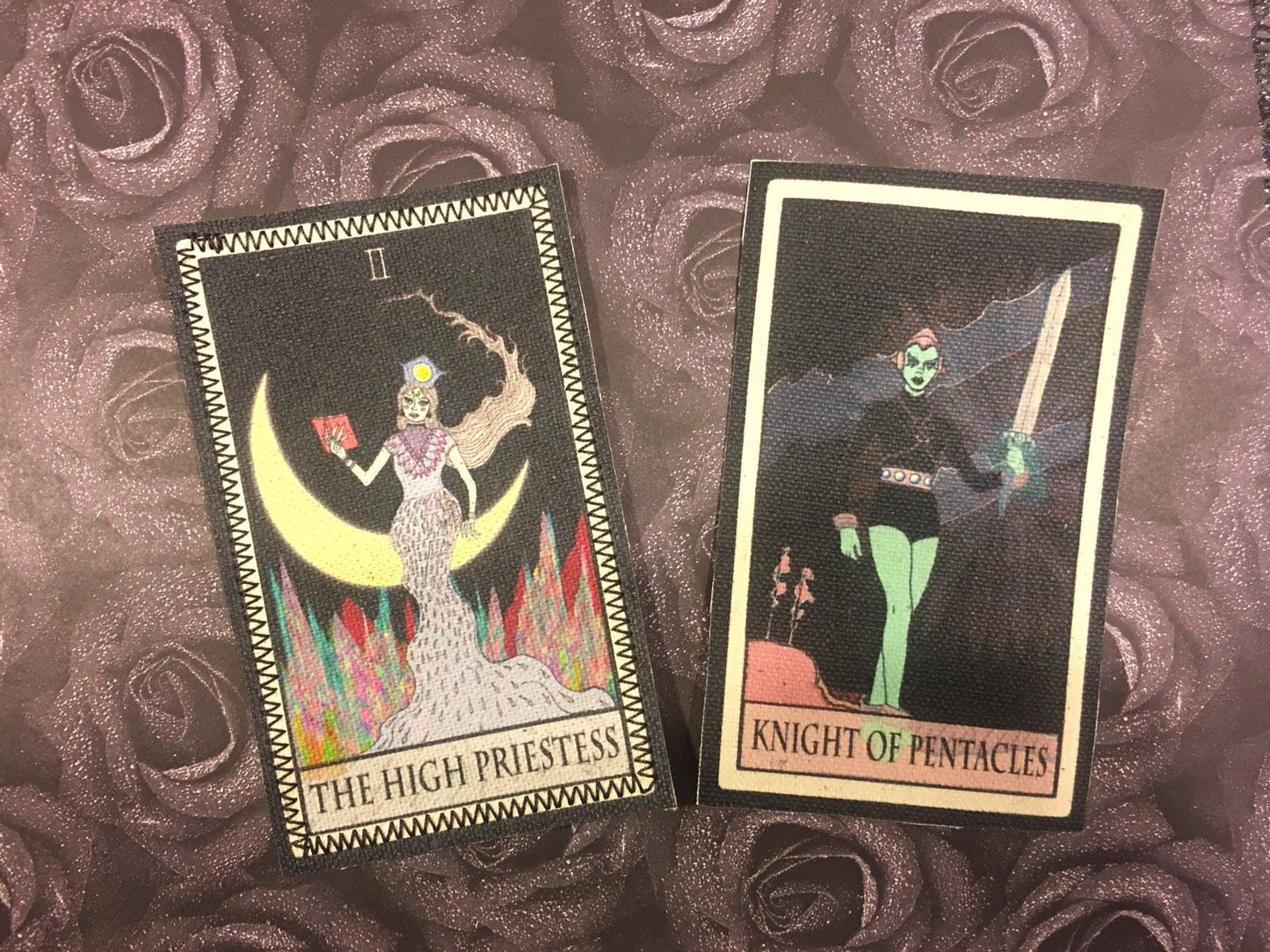 Four of Pentacles canvas patch